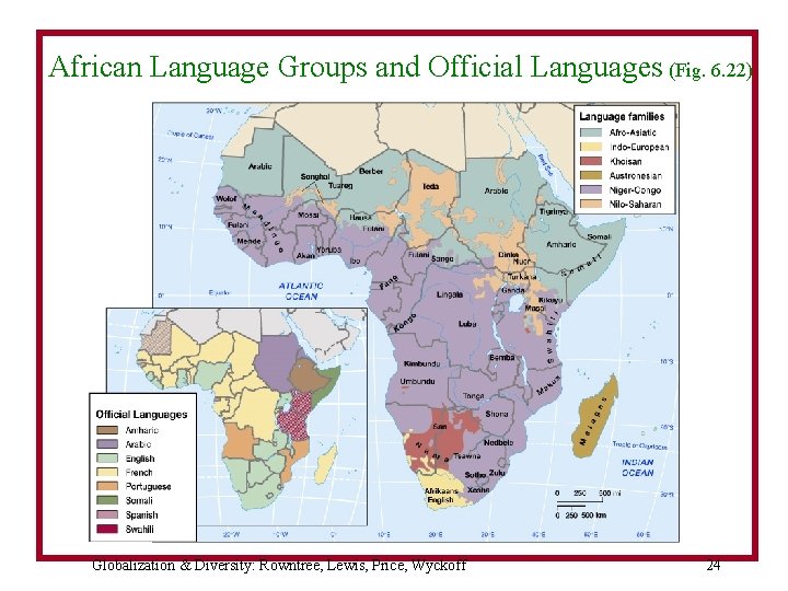 African Language Groups and Official Languages (Fig. 6. 22) Globalization & Diversity: Rowntree, Lewis,
