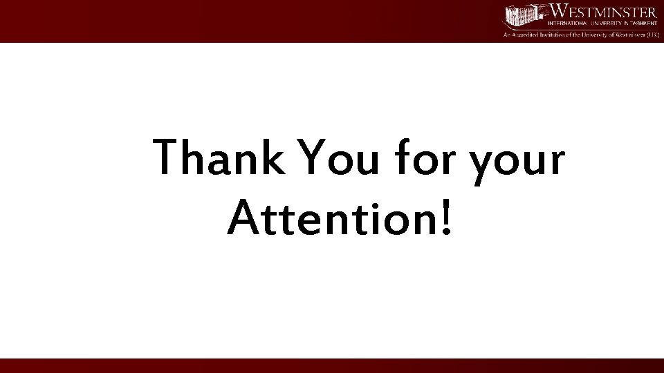 Thank You for your Attention! 