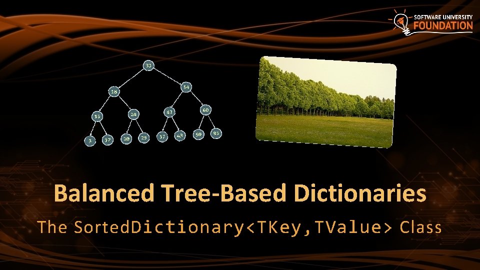 Balanced Tree-Based Dictionaries The Sorted. Dictionary<TKey, TValue> Class 