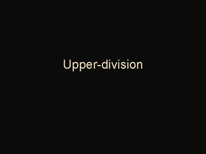 Upper-division 