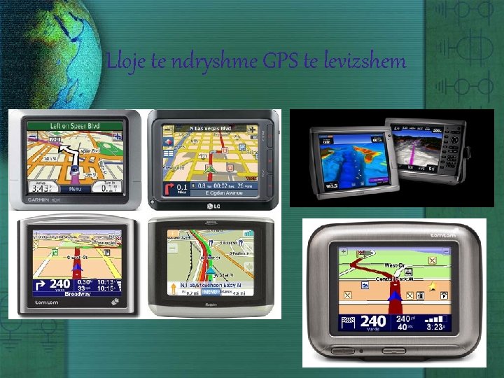 Lloje te ndryshme GPS te levizshem 