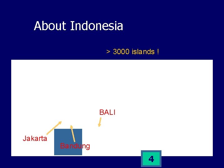 About Indonesia > 3000 islands ! BALI Jakarta Bandung 4 