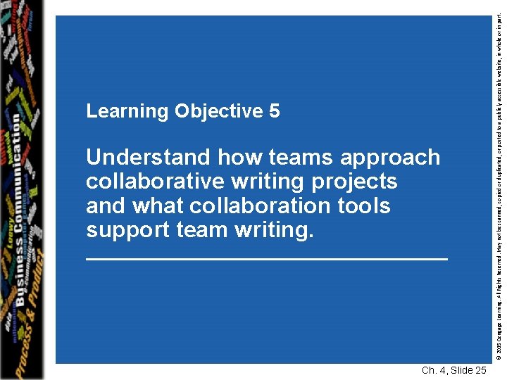 Understand how teams approach collaborative writing projects and what collaboration tools support team writing.