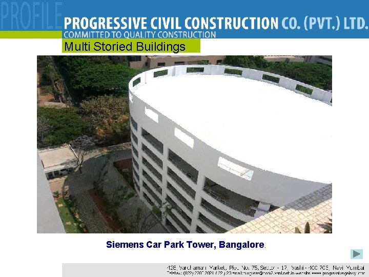 Multi Storied Buildings Siemens Car Park Tower, Bangalore. 