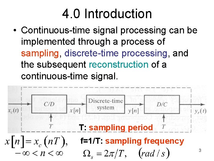 Biomedical Signal processing Chapter 4 Sampling of Continuous