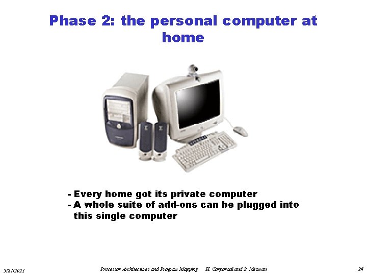 Phase 2: the personal computer at home - Every home got its private computer