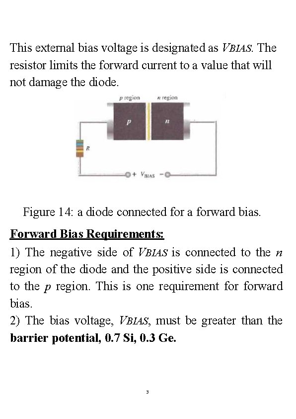Lecture 5 Biasing a Diode The Diode As