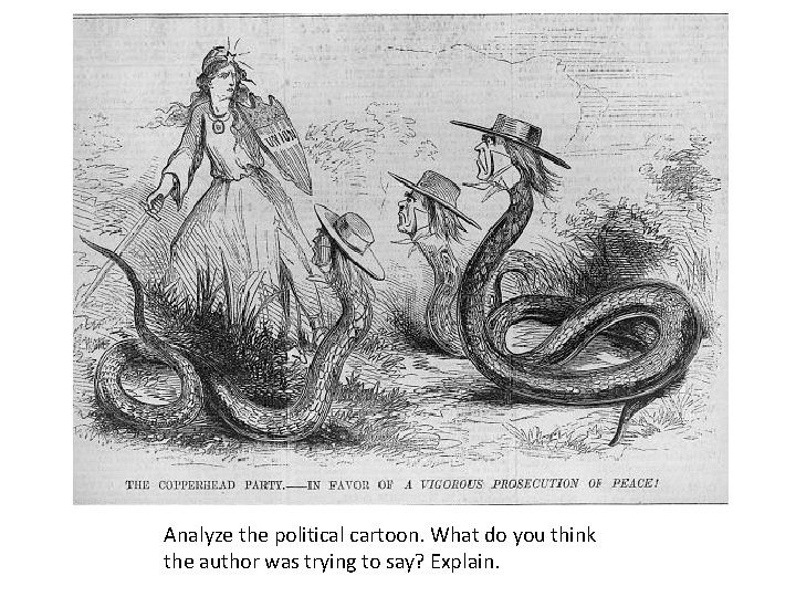 Analyze the political cartoon. What do you think the author was trying to say?