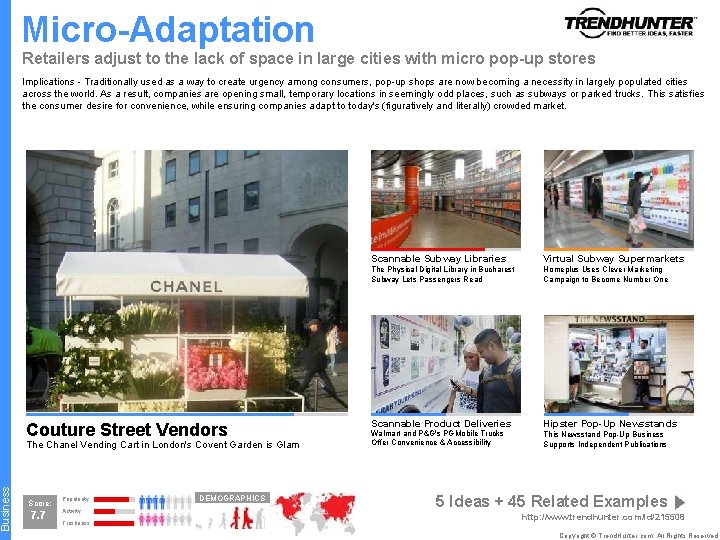 Business Micro-Adaptation Retailers adjust to the lack of space in large cities with micro