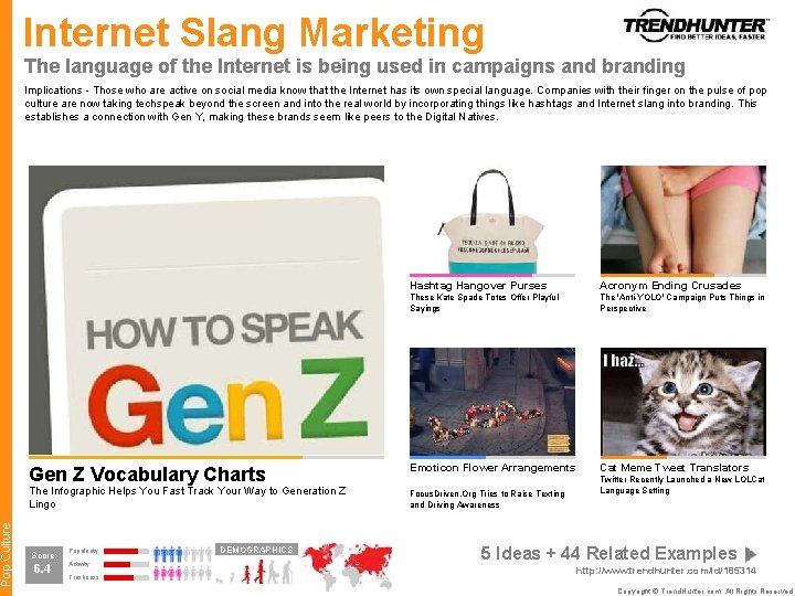 Pop Culture Internet Slang Marketing The language of the Internet is being used in