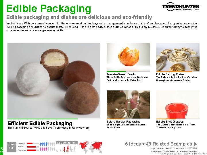 Eco Edible Packaging Edible packaging and dishes are delicious and eco-friendly Implications - With