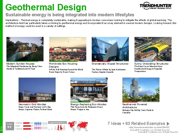 Eco Geothermal Design Sustainable energy is being integrated into modern lifestyles Implications - Thermal