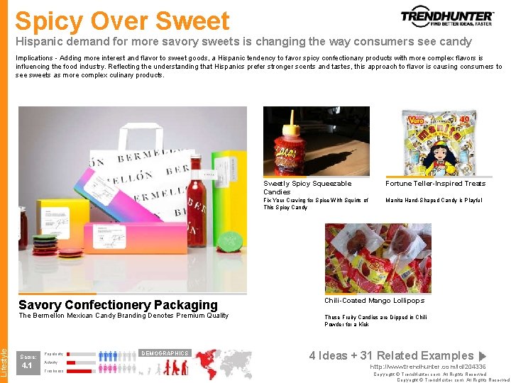 Lifestyle Spicy Over Sweet Hispanic demand for more savory sweets is changing the way