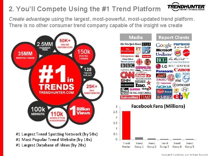 2. You’ll Compete Using the #1 Trend Platform Create advantage using the largest, most-powerful,