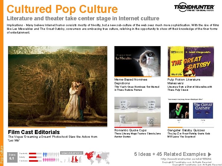 Pop Cultured Pop Culture Literature and theater take center stage in Internet culture Implications