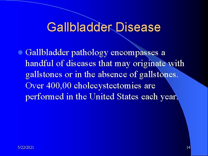 Gallbladder Disease l Gallbladder pathology encompasses a handful of diseases that may originate with