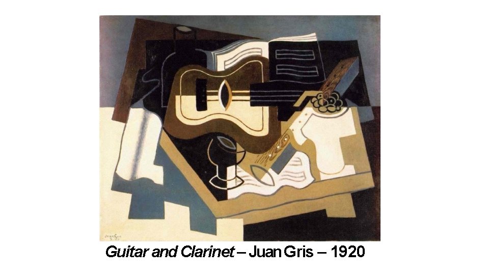 Guitar and Clarinet – Juan Gris – 1920 