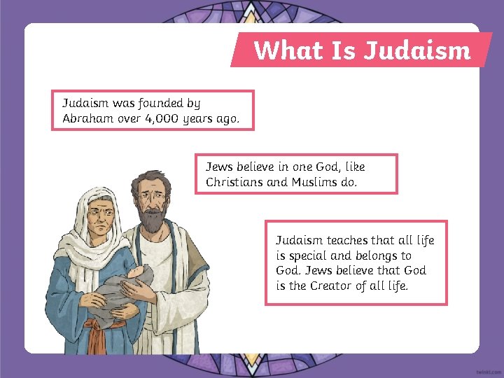 What Is Judaism was founded by Abraham over 4, 000 years ago. Jews believe