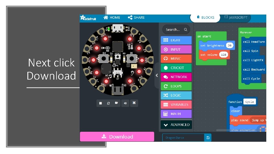 Next click Download 