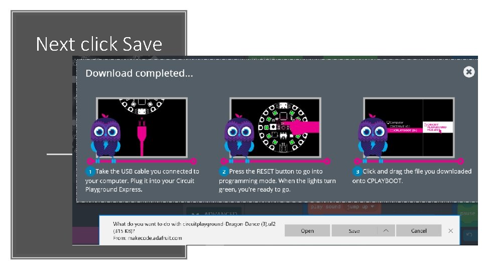 Next click Save 