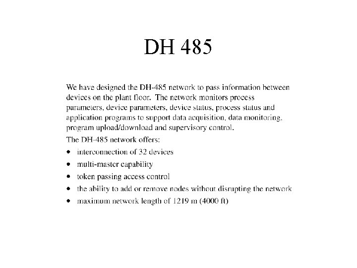 DH 485 