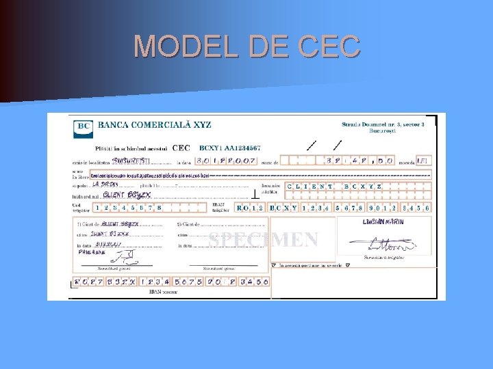 MODEL DE CEC MODEL DE CEC