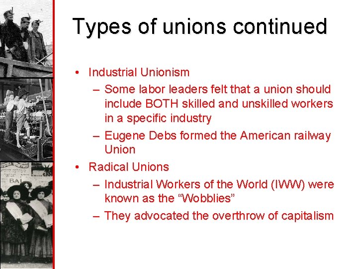 Rise of the Labor Movement Standard 4 Original