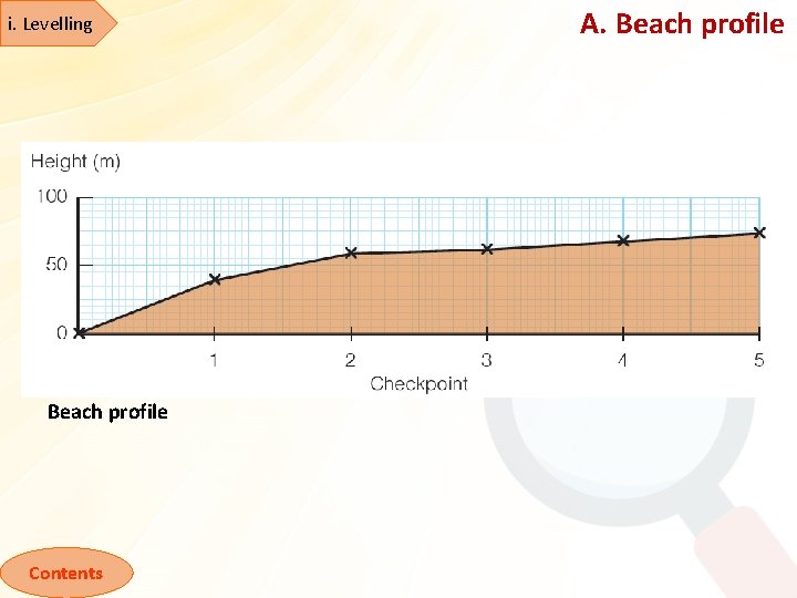 i. Levelling Beach profile Contents A. Beach profile 