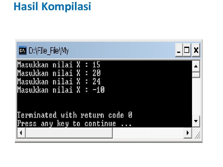 Hasil Kompilasi 