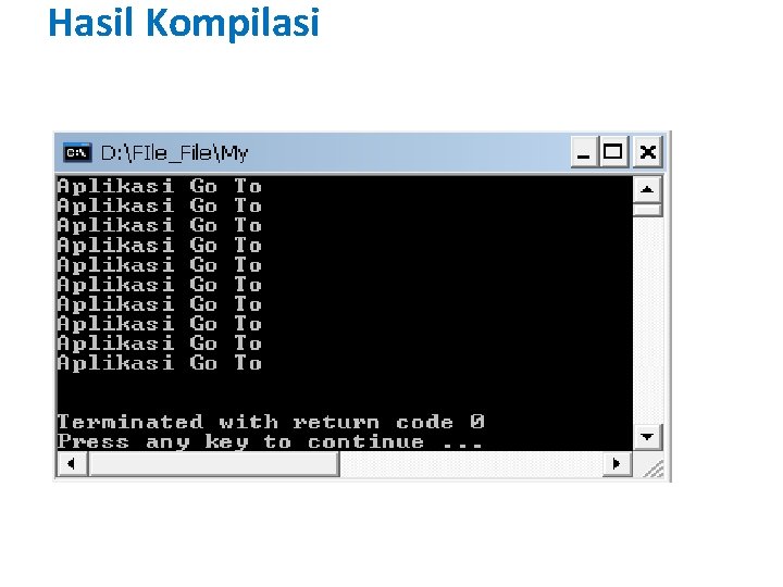 Hasil Kompilasi 