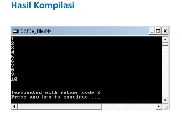 Hasil Kompilasi 