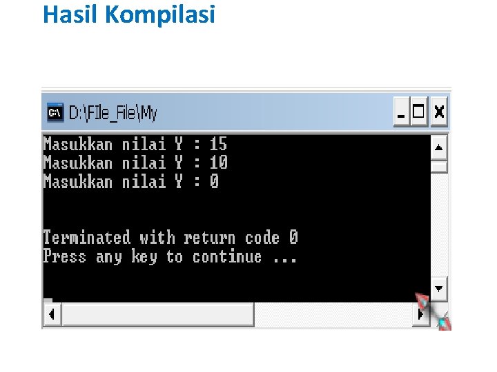 Hasil Kompilasi 