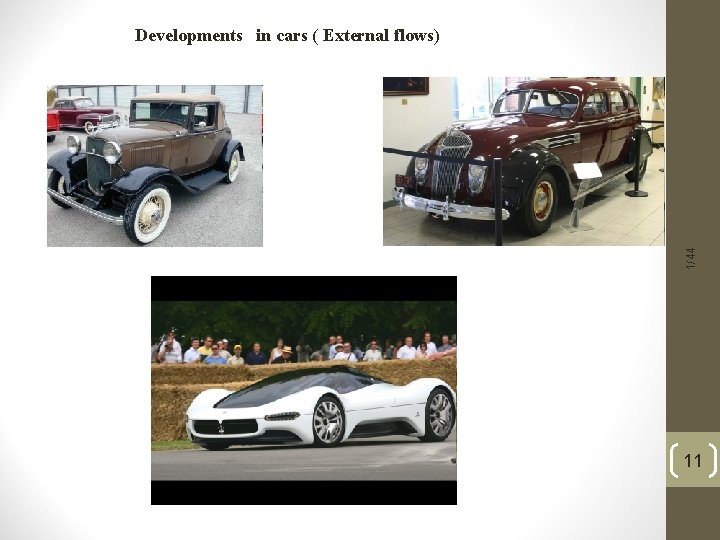 1/44 Developments in cars ( External flows) 11 