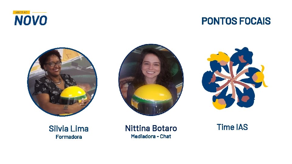 PONTOS FOCAIS Silvia Lima Formadora Nittina Botaro Mediadora - Chat Time IAS PONTOS FOCAIS Silvia Lima Formadora Nittina Botaro Mediadora - Chat Time IAS