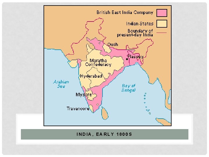 INDIA, EARLY 1800 S 