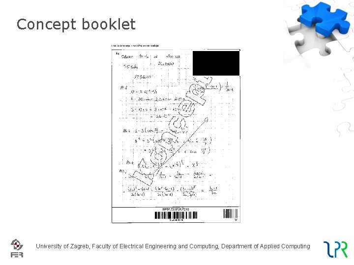 Concept booklet University of Zagreb, Faculty of Electrical Engineering and Computing, Department of Applied