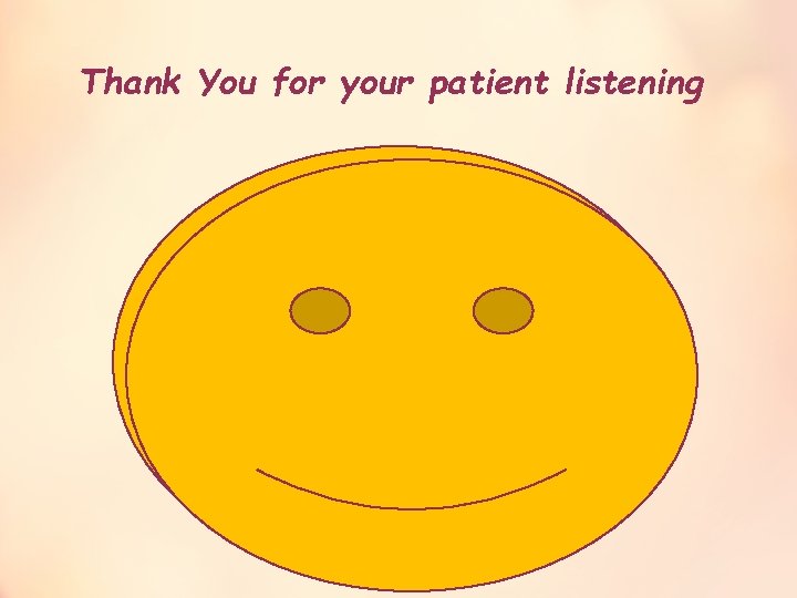 Thank You for your patient listening 