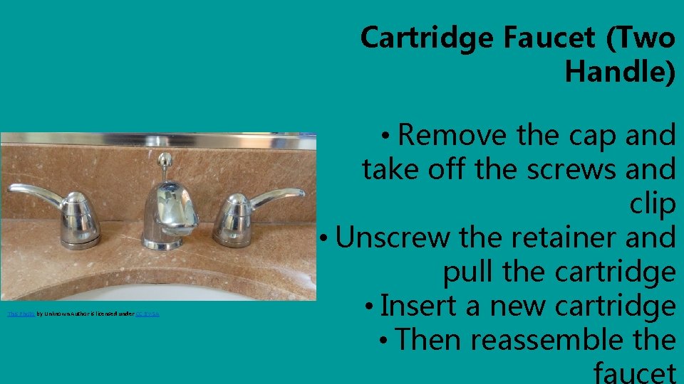 Cartridge Faucet (Two Handle) This Photo by Unknown Author is licensed under CC BY-SA