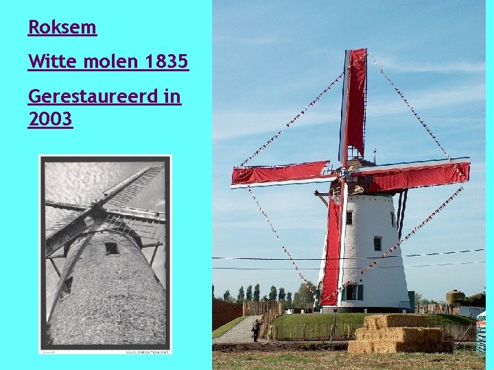 Roksem Witte molen 1835 Gerestaureerd in 2003 