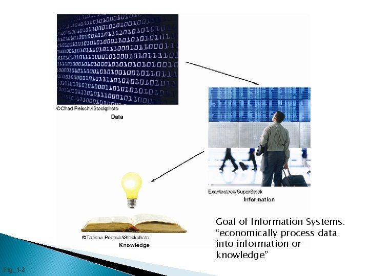 Goal of Information Systems: “economically process data into information or knowledge” Fig_1 -2 