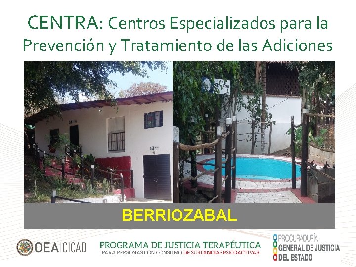 CENTRA: Centros Especializados para la Prevención y Tratamiento de las Adiciones BERRIOZABAL SU LOGO