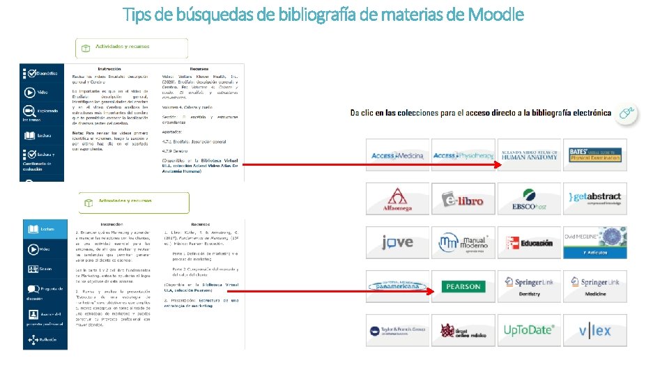 Tips de búsquedas de bibliografía de materias de Moodle 