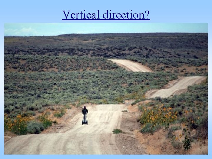 Vertical direction? 