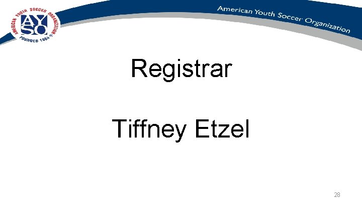 Registrar Tiffney Etzel 28 