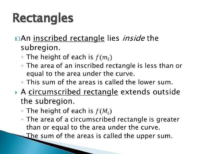 Rectangles � 