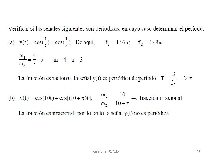 Análisis de Señales 26 