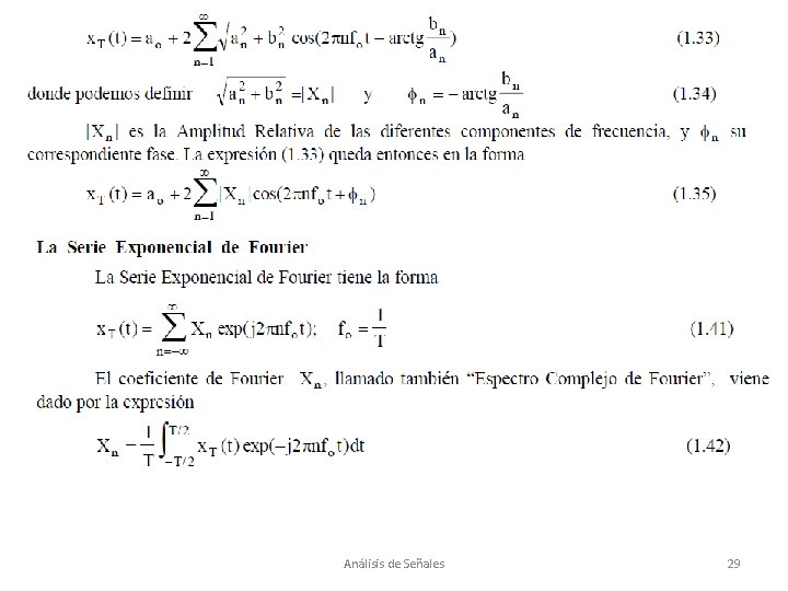 Análisis de Señales 29 