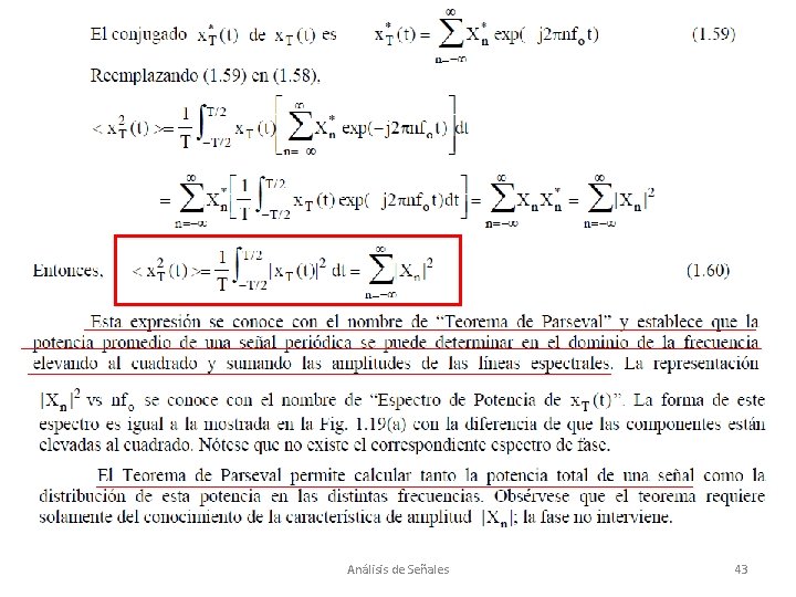 Análisis de Señales 43 