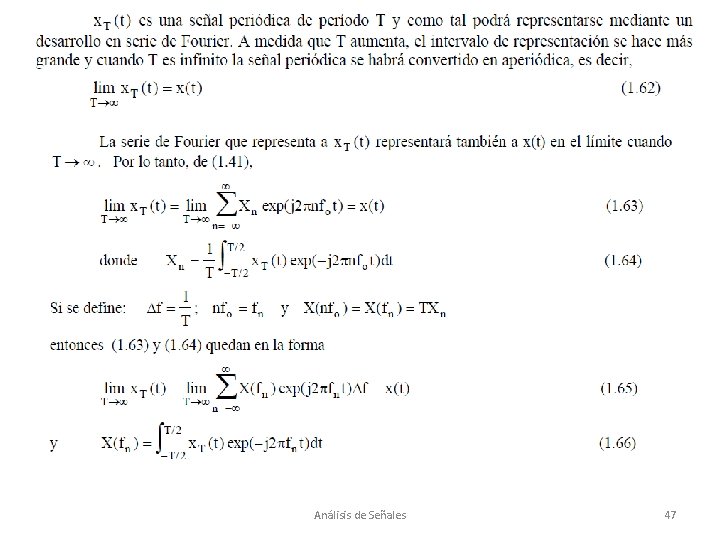Análisis de Señales 47 