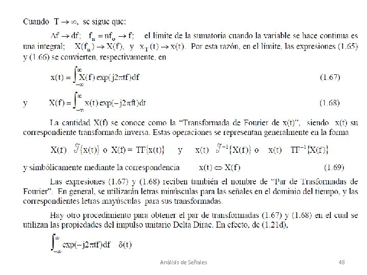 Análisis de Señales 48 